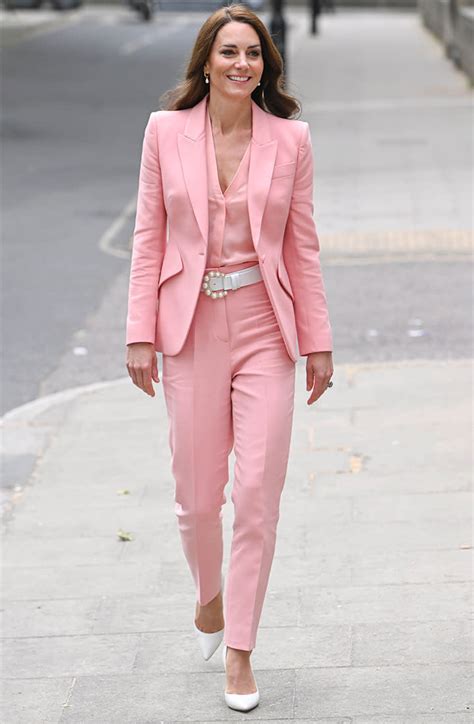 alexander mcqueen pink pantsuit.